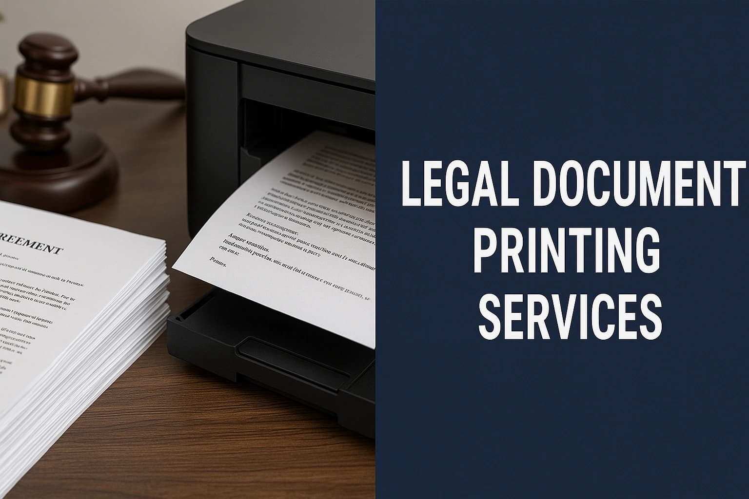 Confidential legal printing including contracts, pleadings, and evidence packets