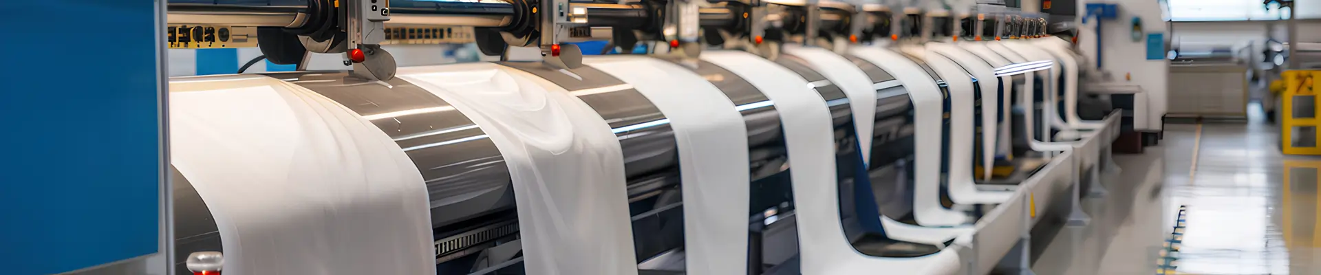 Digital printing press in action